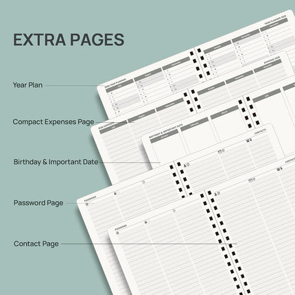 POPRUN Planner 2026-2027 (Medium - 6.5'' x 8.5'') Academic Weekly Planner