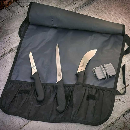 Mercer Culinary, Kit de 5 Piezas para Descuartizar Caza Menor, Camuflaje, Enrollable