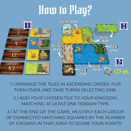 Blue Orange 03600 Kingdomino Board Game