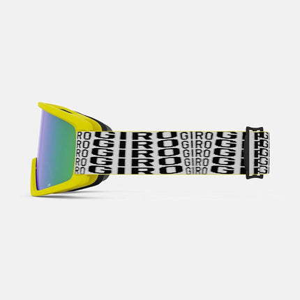 Gafas de esquí Giro Semi - Gafas de snowboard para hombres, mujeres y jóvenes - Correa amarilla constante con lentes verde loden/amarillo