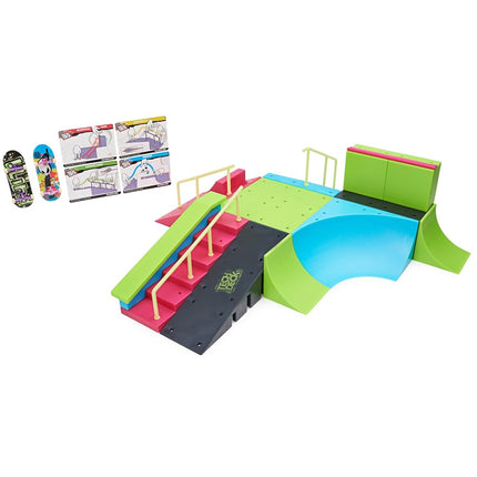 Tech Deck Neon Mega Park X-Connect Creator Skatepark Ramp Set