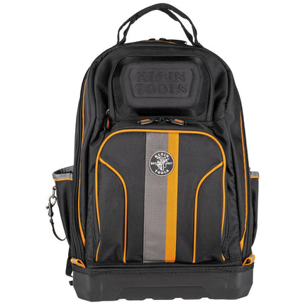 KLEIN TOOLS Unisex's Tool Bag Tradesman Pro Extra-Large 40-Pocket Electrician Jobsite Backpack with Molded Bottom, Black, Charging Port