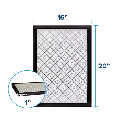 Filtrete High Performance Air Filter 2500 MPR EAX00-4, 16 in x 20 in x 1 in (40.6 cm x 50.8 cm x 2.5 cm), 4 packs per case