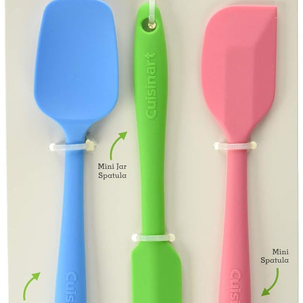 Cuisinart CTG-00-S3MS Mini Spatulas (Set of 3), Silicone, Multicolor