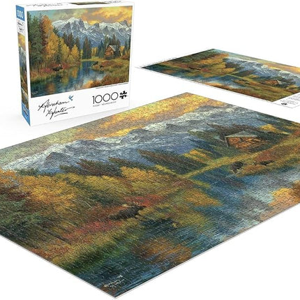 Buffalo Games - Abraham Hunter - Canadian Rockies - 1000 Piece Jigsaw Puzzle for Adults Challenging Puzzle Perfect for Game Nights - Finished Puzzle Size is