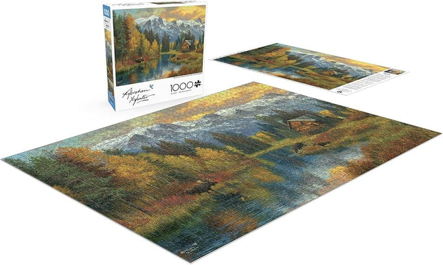 Buffalo Games - Abraham Hunter - Canadian Rockies - 1000 Piece Jigsaw Puzzle for Adults Challenging Puzzle Perfect for Game Nights - Finished Puzzle Size is