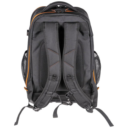 KLEIN TOOLS 62805BPTECH Laptop Backpack Tool Bag, Tradesman Pro Extra-Large 28-Pocket Tech Tool Backpack with Molded Bottom, Charging Port
