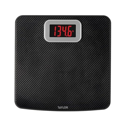 Taylor Precision Products Taylor Digital Bathroom Scale with Carbon Fiber Finish