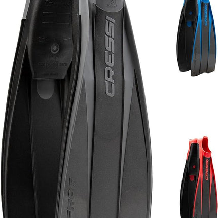 Cressi Free Frog, Black, 39/40, US Man 6.5/7.5 | US Lady 7.5/8.5