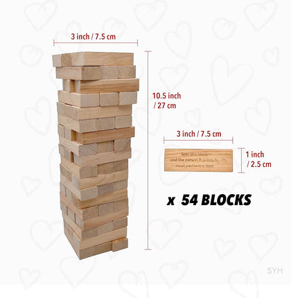 Naughty Blocks – Adult Couples Game with 54 Sexy Challenges for Date Night