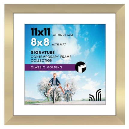 Americanflat 11x11 Picture Frame in Gold - Display