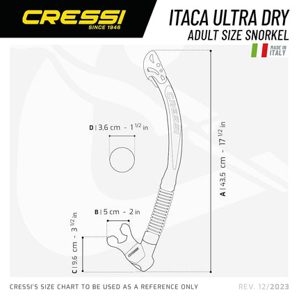 Cressi Itaca Ultra Dry, Black/Blue