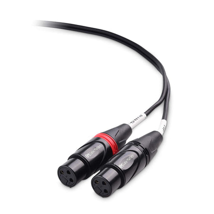 Cable Matters Cable TRS de 3,5 mm (1/8 de pulgada) a 2 XLR, cable divisor auxiliar macho a doble XLR - 1,8 m