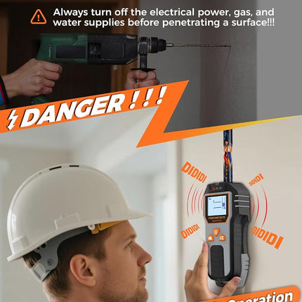 6-in-1 Stud Finder Wall Scanner, POROMETISTO DSF01 Wall Stud Finder