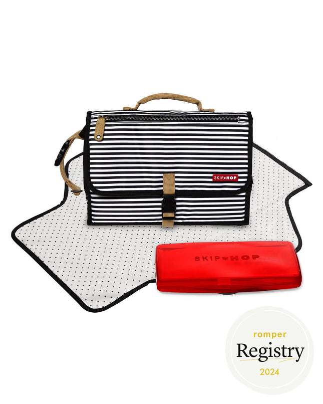 Skip Hop Pronto Mini Changer Black and White Stripe