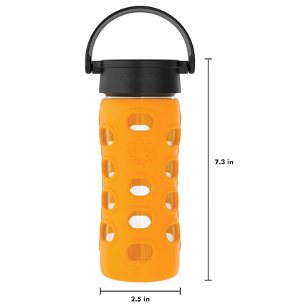 Lifefactory Glass Hydration Bottle Marigold 350 ml