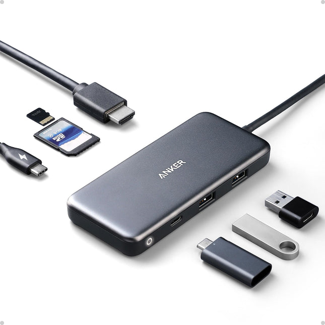 Anker USB C Hub, 7-in-1 USB C Adapter, with 4K USB