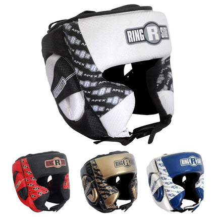 Ringside (RINAV) Apex Headgear, White/Black, Large/X-Large