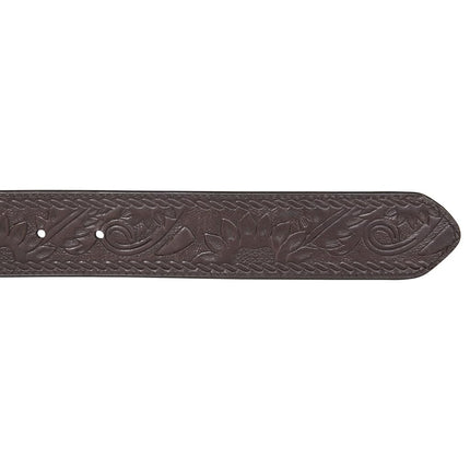 Lucky Brand Men's Reversible Genuine Leather Belt | Classic | Casual | Dress | Everyday | Western | Metal Buckle, Western Reversible - Brown/Black, 91cm