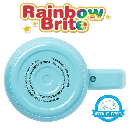 Silver Buffalo Rainbow Brite and Twink Sparkle Stainless Steel Tumbler with Handle and Straw, Fits in Standard Cup Holder, 40 Ounces