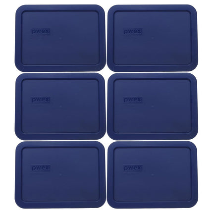 Pyrex 7210-PC Rectangle Dark Blue 3 Cup Storage Li