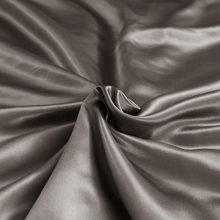 THXSILK Silk Pillowcase - 100% Pure Mulberry Silk - 22 Momme 6A High-Grade Fibers - Satin Pillowcase for Hair & Skin - King Size Silk Pillow Case with Hidden Zipper - Dark Grey