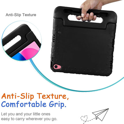Kids Case for iPad 10th Generation (2022), iPad 11" A16 2025 Case with Pencil Holder, Techcircle Handle Stand Lightweight EVA Foam Bumper Protective Rugged Drop Protection Child Proof Cover, Rose