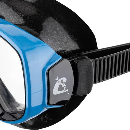 Cressi Focus Scuba Diving Optical Lenses Available Mask - Blue