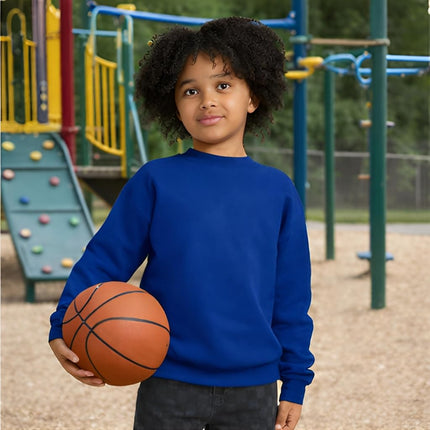 Hanes Boys Eco Smart Crew, Deep Royal, x-Large