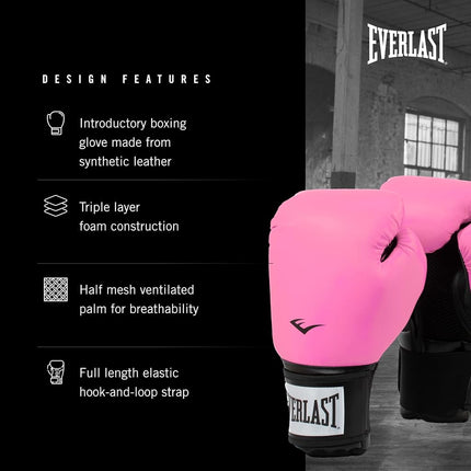 Everlast Prostyle 2 12oz Boxing Gloves (Pink), Muay Thai, Men, Women