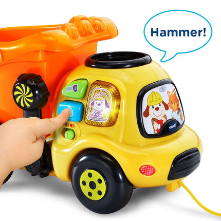 VTech Brand Drop and Go Dump Truck - Cartoon Theme for Kid, Aids in Hand-Eye Coordination & Motor Skill Development - Online Exclusive, 1.3 pounds