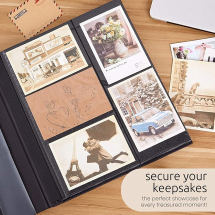 Kiera Grace Jocelyn Photo Album, 80-Page Photo Book with CD Storage Pocket, Holds 400 4 x 6 Pictures, Ideal for Weddings and Scrapbooks, Enhances Bookshelf Decor, White