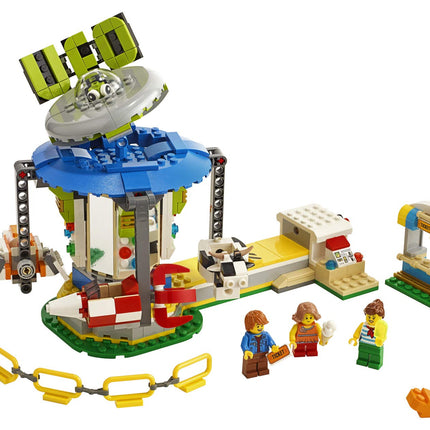 LEGO Creator 3-en-1 Le carrousel de la fête foraine 31095 Kit de construction, Nouveauté 2019 (595 Pièces)