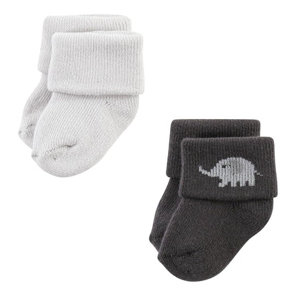 Hudson Baby Chaussettes nouveau-né et Terry en coton riche unisexe pour bébé, Brave Lion, 6-12 mois, Brave Lion, 6-12 mois