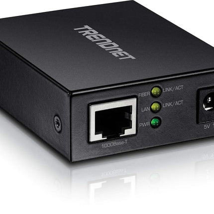 TRENDnet 1000BASE-T to SFP Fiber Media Converter, Gigabit Ethernet to SFP Media Converter, 4Gbps Switching Capactiy, TFC-GSFP