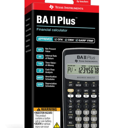 Texas Instruments Baiiplus Advance Financial Cal IIBAPL/TBL/1L1