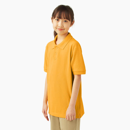 Polo piqué de manga corta Dickies para niño, dorado, talla XXS 4