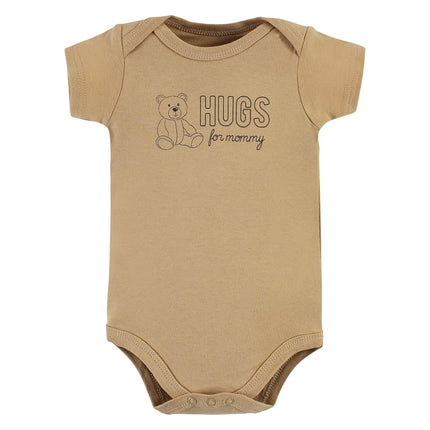 Hudson Baby Baby Cotton Bodysuits, Teddy Bears, 12-18 Months