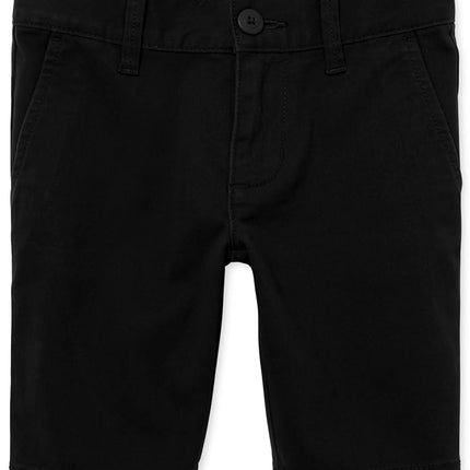 Short en sergé The Children's Place pour fille, noir uni, taille 8