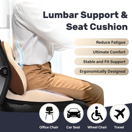 Coverado Lumbar Support Pillow for Car