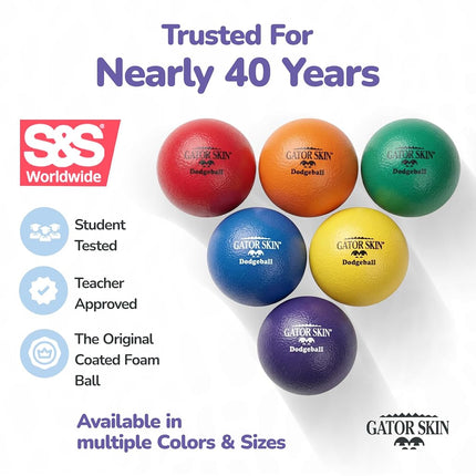 S&S Worldwide Gator Skin Dodgeballs (Set of 6)