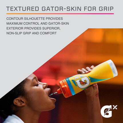 Gatorade Gx NFL Botellas Exprimibles Antideslizantes, 887 ml, Sistema de Hidratación Gx