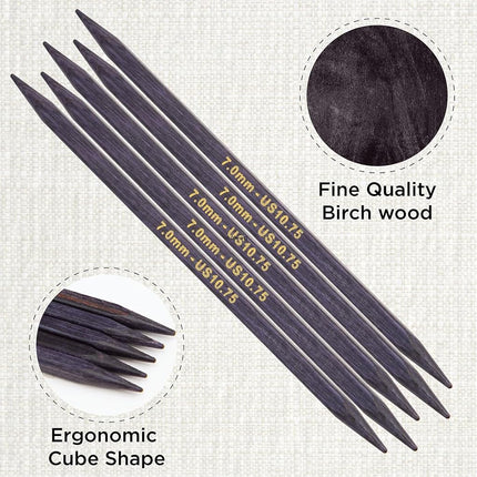 KnitPro J’Adore Cubics Double Pointed Needles 6" (15cm) | 7.00mm