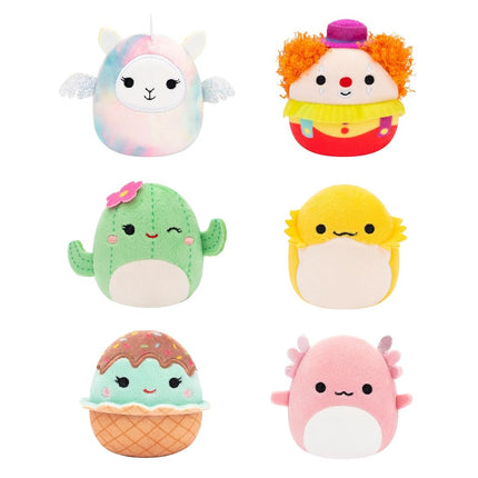 Micromallows Squishmallows Original 6-Pack � Archie Axolotl, Bimbi Clown, Lucy-May Llamapegacorn, Maritza Cactus, Maya Sundae, Rodry Bearded Dragon