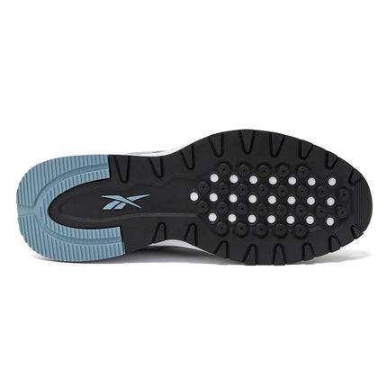Zapatillas Reebok Classic Leather para hombre, Luna/Negro/Azul Marino Vector, 8 UK