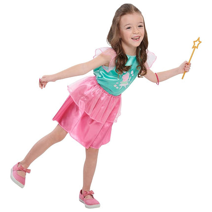 Just Play 72573 Peppa Pig Dress Up and Pretend Play, Reusable Cardboard Trunk with 18-Pieces, Size 4-6X, Cartoon, Multi-Color