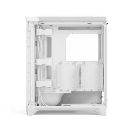 Fractal Design Meshify 3 RGB White Tempered Glass Clear Tint - High Airflow PC Gaming Case - Mesh Front Panel - Three ARGB Momentum 14 Gen 2 Fans Included