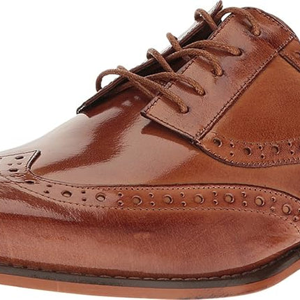 Stacy Adams Men's Tinsley Wingtip Lace-Up Oxford, Tan, 9