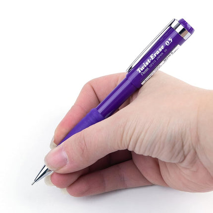 Pentel Twist-Erase III Mechanical Pencil,0.5mm, Violet Barrel, 12 Pack (QE515V)
