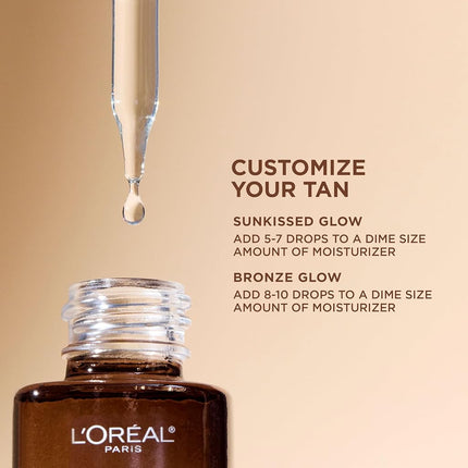 L’Oréal Paris Self-Tanning Face Serum, Sublime Bronze, With Hyaluronic Acid, Natural-Looking Tan, Medium, 30 ml